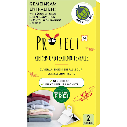 PROTECT Mottenfalle Kleider- und Textil weiß, 2 St.