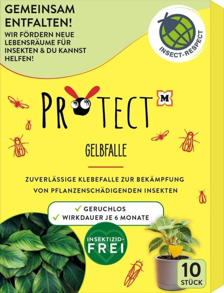 PROTECT Fliegenfänger Gelbfalle gelb, 10 St.