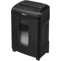 Fellowes Powershred 10M Aktenvernichter mit Partikelschnitt P-5, 2 x 12 mm, bis 10 Blatt, schwarz