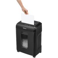 Fellowes Powershred 10M Aktenvernichter mit Partikelschnitt P-5, 2 x 12 mm, bis 10 Blatt, schwarz
