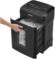 Fellowes Powershred 10M Aktenvernichter mit Partikelschnitt P-5, 2 x 12 mm, bis 10 Blatt, schwarz