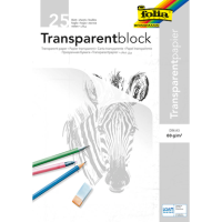 folia Transparentpapier 80 g/qm, 25 Blatt