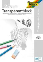 folia Transparentpapier 80 g/qm, 25 Blatt