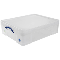 Really Useful Box Aufbewahrungsbox 70,0 l transparent 81,0 x 62,0 x 22,5 cm, 1 St.