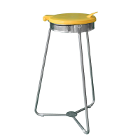 Müllsackständer 70,0 - 120,0 l gelb, silber, 1 St.