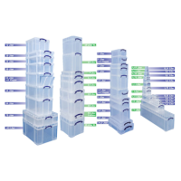 Really Useful Box Aufbewahrungsbox 22,0 l transparent...