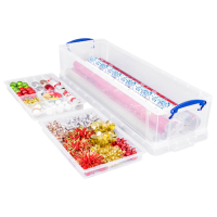 Really Useful Box Aufbewahrungsbox 22,0 l transparent 80,0 x 25,5 x 15,5 cm, 1 St.