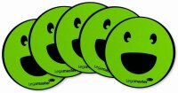 Legamaster Agile Smiley gemischt Magnete Motiv, Kunststoff Ø 5,0 cm, 6 St.