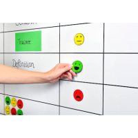 Legamaster Agile Smiley gemischt Magnete Motiv, Kunststoff Ø 5,0 cm, 6 St.
