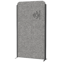 MAUL Akustik-Trennwand MAULcocoon  9701002, dunkelgrau 100,0 x 182,0 cm, 1 St.