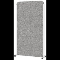 MAUL Akustik-Trennwand MAULcocoon  9701102, dunkelgrau 100,0 x 182,0 cm mit Rollen, 1 St.