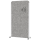 MAUL Akustik-Trennwand MAULcocoon  9701102, dunkelgrau 100,0 x 182,0 cm mit Rollen, 1 St.