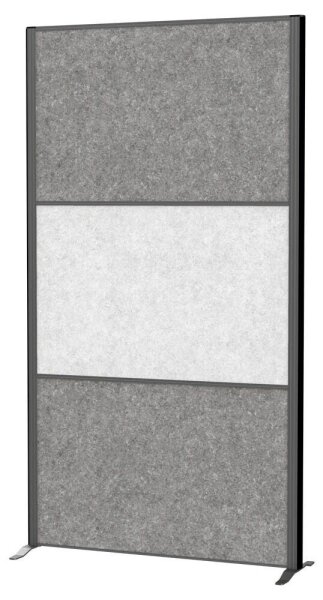 MAUL Akustik-Trennwand MAULconnecto 9602089, hellgrau, dunkelgrau 100,0 x 182,0 cm, 1 St.
