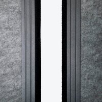 MAUL Akustik-Trennwand MAULconnecto 9605089, dunkelgrau, braun 100,0 x 182,0 cm, 1 St.