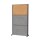 MAUL Akustik-Trennwand MAULconnecto 9605189, dunkelgrau, braun 100,0 x 182,0 cm mit Rollen, 1 St.