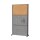 MAUL Akustik-Trennwand MAULconnecto 9605189, dunkelgrau, braun 100,0 x 182,0 cm mit Rollen, 1 St.