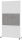 MAUL Akustik-Trennwand MAULconnecto 9612102, dunkelgrau, hellgrau 100,0 x 182,0 cm mit Rollen, 1 St.