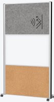 MAUL Akustik-Trennwand MAULconnecto 9651195, braun,...