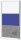 MAUL Akustik-Trennwand MAULconnecto 9651695, blau, dunkelgrau, weiß 100,0 x 182,0 cm, 1 St.