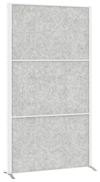 MAUL Akustik-Trennwand MAULconnecto 9611002, hellgrau 100,0 x 182,0 cm, 1 St.