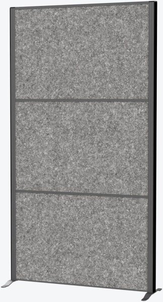 MAUL Akustik-Trennwand MAULconnecto Uplight 9661089, dunkelgrau 100,0 x 182,0 cm, 1 St.