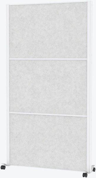 MAUL Akustik-Trennwand MAULconnecto Uplight 9662102, hellgrau 100,0 x 182,0 cm mit Rollen, 1 St.