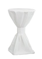 MFG Freizeitmöbel Stehtisch rund Spanplatte weiß 70,0 x 70,0 x 110,0 cm, 1 St.