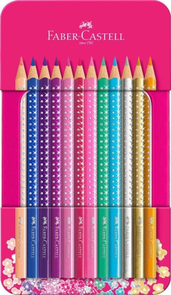FABER-CASTELL Buntstifte farbsortiert, 12 St.