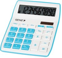 GENIE 840B Tischrechner weiß/blau