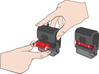 trodat Textstempel, individualisierbar printy 4913 selbstfärbend schwarz ohne Logo, 1 St.