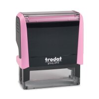 trodat Textstempel, individualisierbar printy 4913 selbstfärbend schwarz ohne Logo, 1 St.