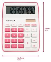 GENIE 840P Tischrechner weiß/pink