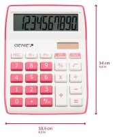 GENIE 840P Tischrechner weiß/pink