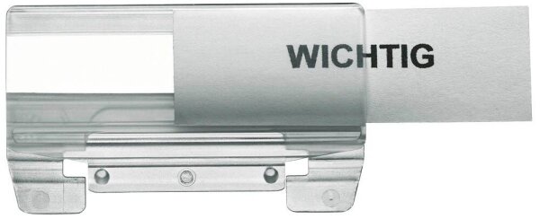 LEITZ Vollsichtreiter transparent, 50 St.
