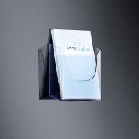 SIGEL Wandprospekthalter transparent DIN A5 17,0 x 5,5 x 15,5 cm, 1 St.