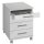 MÖBELPARTNER Rollcontainer lichtgrau 4 Auszüge 42,0 x 50,0 x 56,9 cm