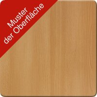 MÖBELPARTNER Rollcontainer buche 4 Auszüge 42,0 x 50,0 x 56,9 cm