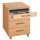 MÖBELPARTNER Rollcontainer buche 4 Auszüge 42,0 x 50,0 x 56,9 cm