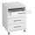 MÖBELPARTNER Rollcontainer weiß 4 Auszüge 42,0 x 50,0 x 56,9 cm