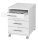 MÖBELPARTNER Rollcontainer weiß 4 Auszüge 42,0 x 50,0 x 56,9 cm