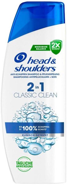 head&shoulders® 2 in 1 CLASSIC CLEAN Shampoo & Spülung 250 ml  ( 8001090892843 )