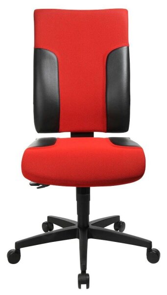 Topstar Bürostuhl Two 20, TF200 S101 Stoff rot, Gestell schwarz