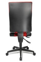 Topstar Bürostuhl Two 20, TF200 S101 Stoff rot, Gestell schwarz