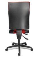 Topstar Bürostuhl Two 20, TF200 S101 Stoff rot, Gestell schwarz