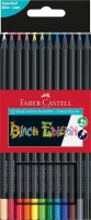 FABER-CASTELL Black Edition Buntstifte farbsortiert, 12 St.