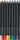 FABER-CASTELL Black Edition Buntstifte farbsortiert, 12 St.