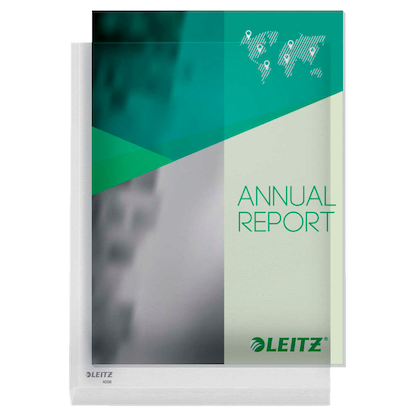 LEITZ Sichthüllen 4056 DIN A4 transparent genarbt 0,17 mm, 5 St.