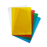 DURABLE Sichthüllen 2337 DIN A4 farbsortiert genarbt...