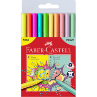 FABER-CASTELL Grip Filzstifte farbsortiert, 10 St.