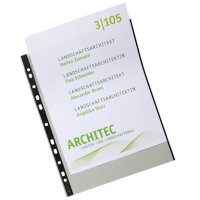 herlitz Prospekthüllen DIN A4 glasklar glatt 0,07 mm, 50 St.